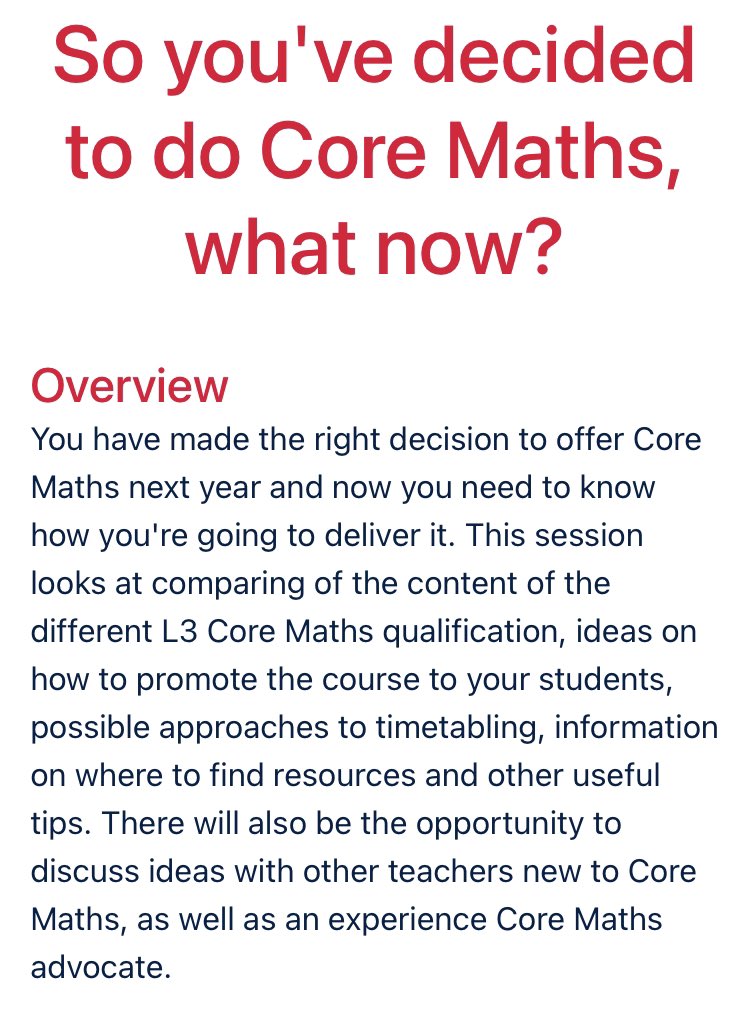 If you’re starting out on your Core Maths next year then join me on Wednesday 30th June to help you prepare. <a href="/AmspWest/">AMSP - West Midlands</a>

amsp.org.uk/events/details…