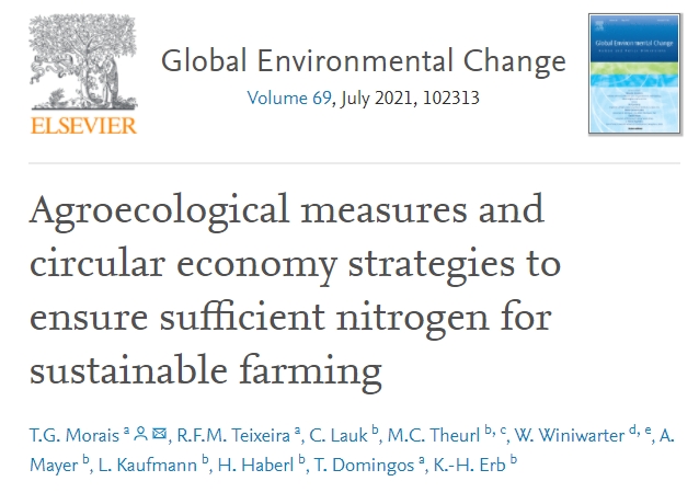 ProjectUniseco's tweet image. 👏Kudos to #ProjectUniseco @BOKUvienna colleagues! 
Read the article &quot;Agroecological measures and circular economy strategies to ensure sufficient nitrogen for sustainable farming&quot; published in Global Environmental Change 69, 102313. ➡️doi.org/10.1016/j.gloe…
