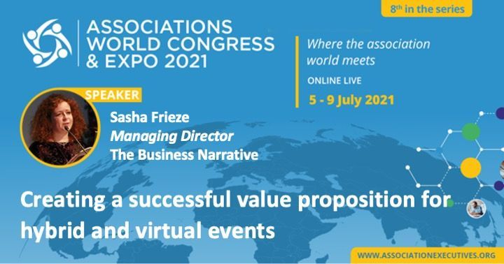 Learn how to create a successful value proposition for hybrid and virtual events in Conference &amp; Events Strategy Stream at #AWC21 with <a href="/sashafrieze/">Sasha Frieze | The Chief Event Officer's Playbook</a>
buff.ly/2Tx46oS