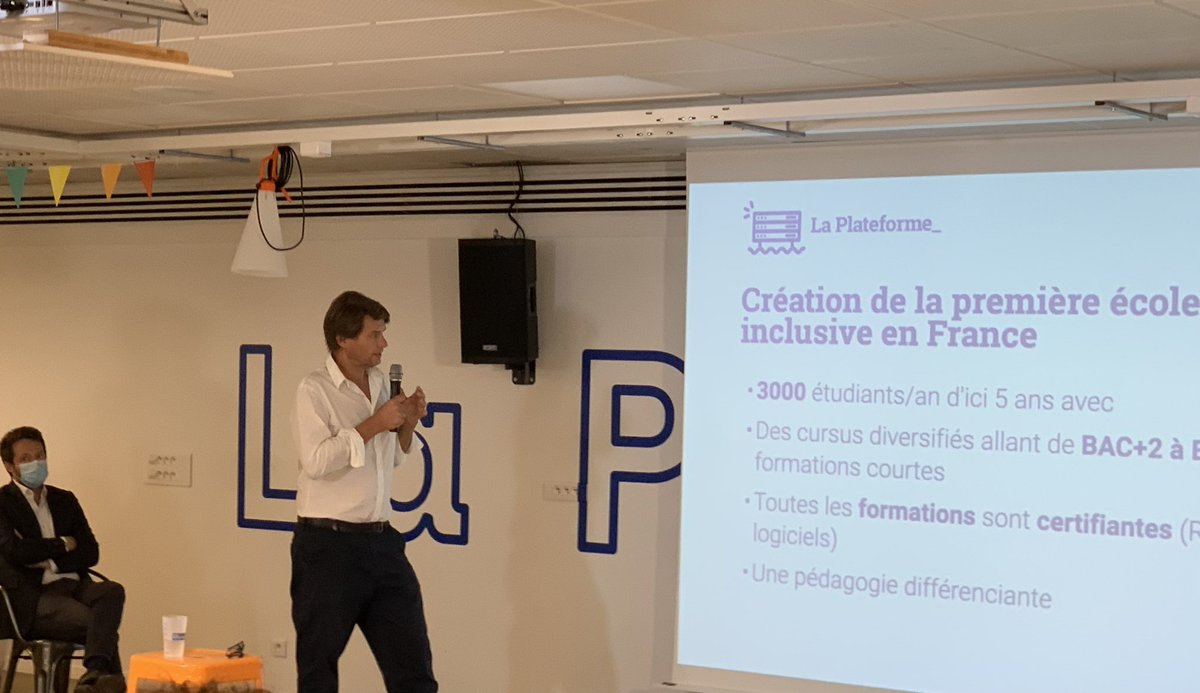 jlebon0's tweet photo. #EnDirect de @LaPlateformeIO L’école accélère pour construire à #Marseille un campus de référence et devenir la plus grande école du #numérique gratuite de France. Fier de soutenir ce magnifique projet innovant et #inclusif au service du #territoire. https://t.co/aVONGM27vW