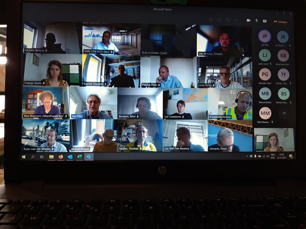 We zijn weer gestart met de online Technologiekring! <a href="/VNPonline/">Koninklijke VNP</a> #paper #board #community #technology