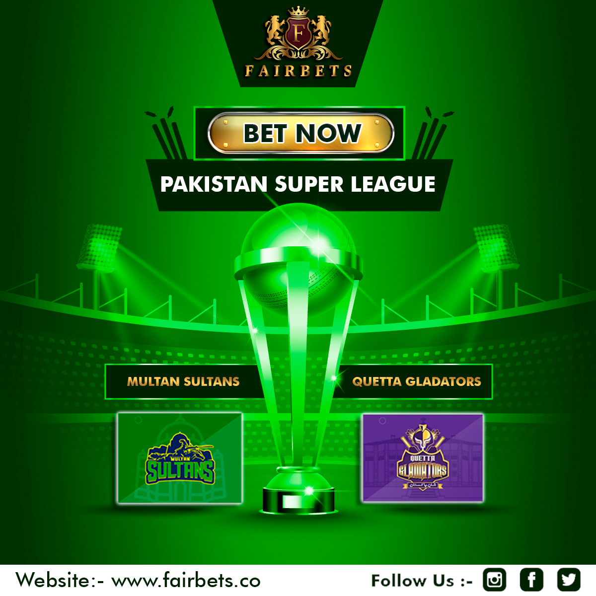 Fairbets2's tweet photo. Kiske naam hogi trophy❓Predict and get a chance to make history in PSL! Bonus credits and special discounts await you. Play now▶️ !

#sportsbetting #vegas #sportsbook #sports #money #gambling #nfl #betting #casino #lasvegas #winner #entrepreneur #sportshandicapper #bettingtips https://t.co/H9oLQbGp2e