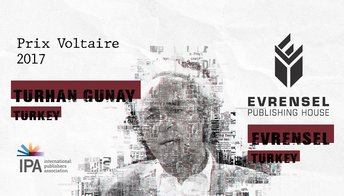 IntPublishers's tweet photo. #PrixVoltaire remember the laureates: 2017. Jointly to Turkish publishers @turhan_gunay of #Cumhuriyet Books @CumKitap & #Evrensel publishing. After the failed #2016coup Turhan was detained for 9 mnths & Evrensel was shut down #FreedomToPublish https://t.co/2NlLl1e7TW https://t.co/tjq0FETCiM