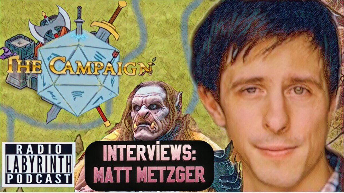 Radio_Labyrinth's tweet photo. New interview is up on YouTube. Watch here—-> https://t.co/VLDnGAD2sT    Tim interviews actor / writer / producer / creator, Matt Metzger, the brains behind "The Campaign."  #TheCampaign #ActionShowStudios #Atlanta #DandD
#Larping #FantasyNetwork https://t.co/KtX1aoUuc1