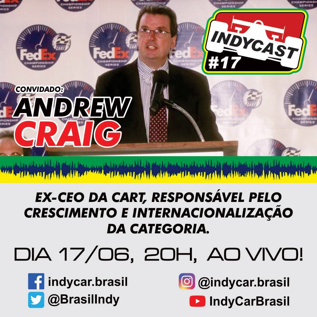 IndyCastBrasil's tweet photo. É amanhã galera !
Super bate papo com o Ex Ceo da CART #AndrewCraig.
Não percam ...
https://t.co/1zIRCDwzHz
#indyCar #IndyCarBrasil #FormulaIndy #Indy500 https://t.co/LwNf7o4tci
