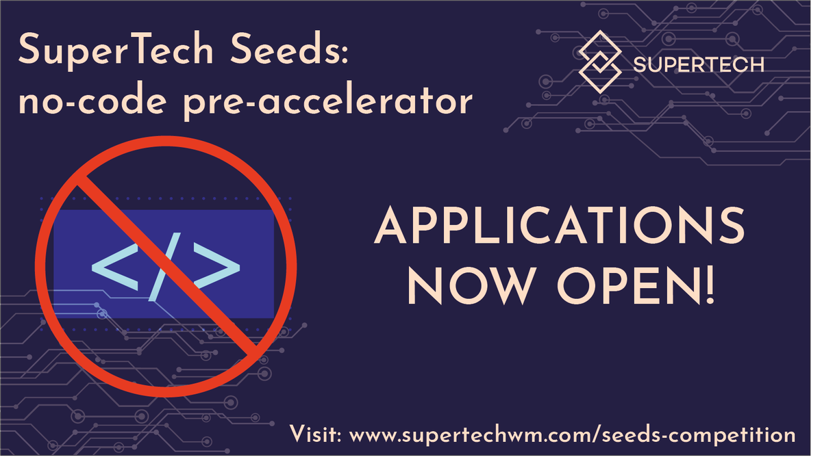 InnFin's tweet photo. Billion-dollar unicorn ideas sought for new fully-funded new product development programme
๐ Today @supertech_wm announce the launch of their #SuperTechSeeds competition - a no code pre accelerator with six fully funded MVP builds up for grabs
Full: https://t.co/XNq3xNAm0g https://t.co/Zi0zEEyx5Y