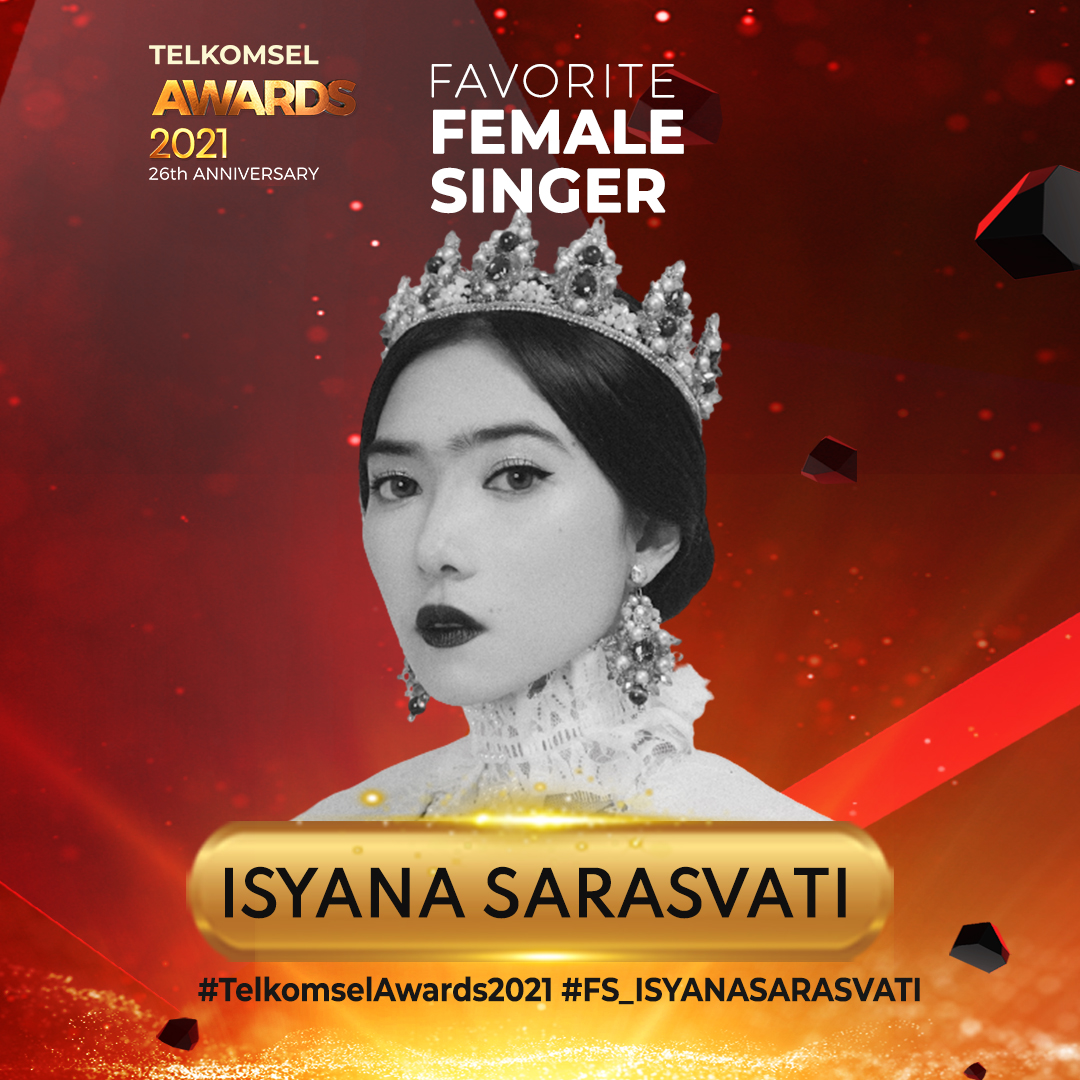 Telkomsel's tweet photo. Vote Isyana Sarasvati jadi Favorite Female Singer dengan format #TelkomselAwards2021 #FS_ISYANASARASVATI. Ditunggu sampai tanggal 18 Juni pukul 12:00 WIB! 
Info di https://t.co/91Y33rs2Iv https://t.co/xcl3LDhSg5