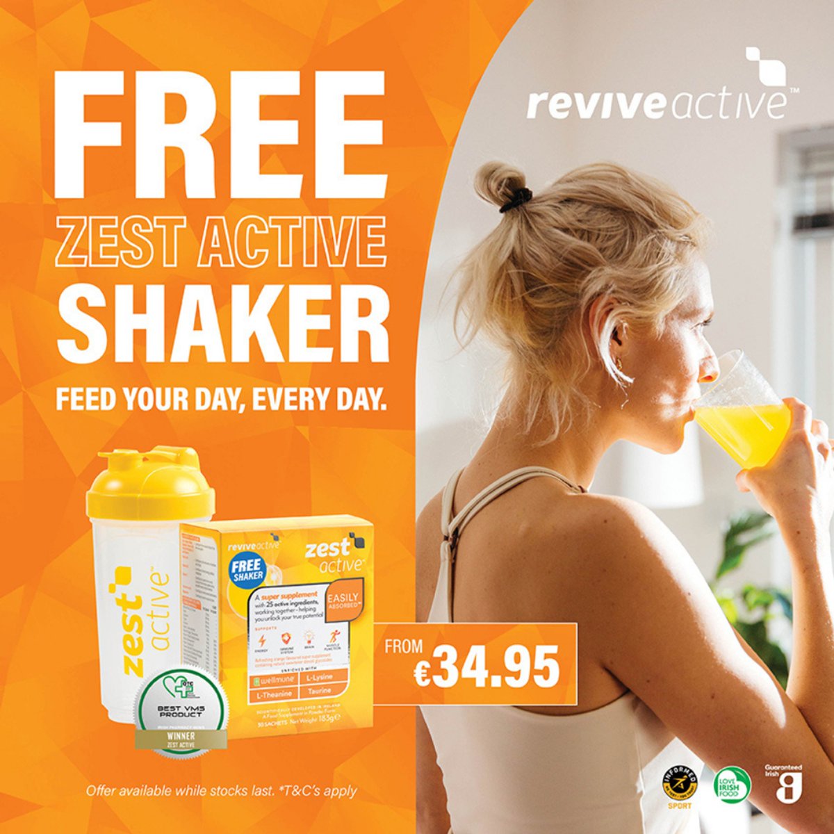 ReviveActive's tweet image. Hump Day already? We'll take that! 🐫

Something else you can take is our new Zest Active Shakers, free when you purchase any supply of our Zest Active Supplement. 🥳

Act fast - once they're gone they're gone! Link in bio. 

#ZestActive #EnrichYourLife #SuperSupplement