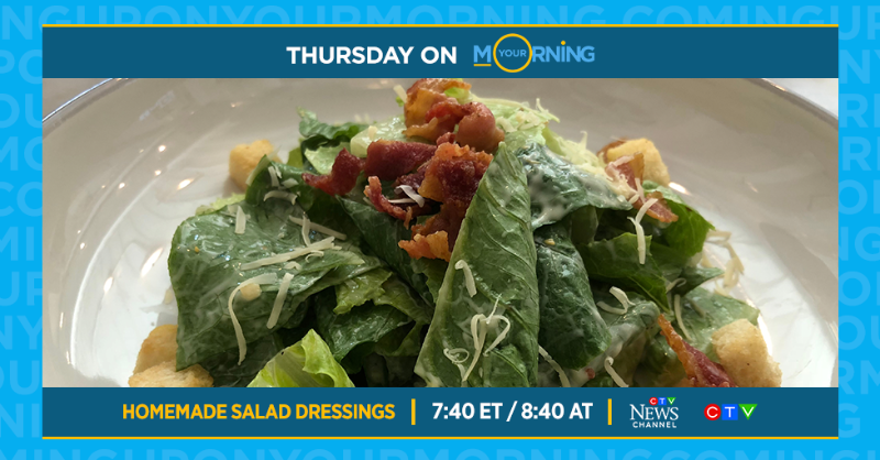 Tomorrow on Your Morning: <a href="/Desiliciousrd/">Shahzadi Devje</a> shows us three delicious &amp; easy to make homemade dressings to elevate your salads!