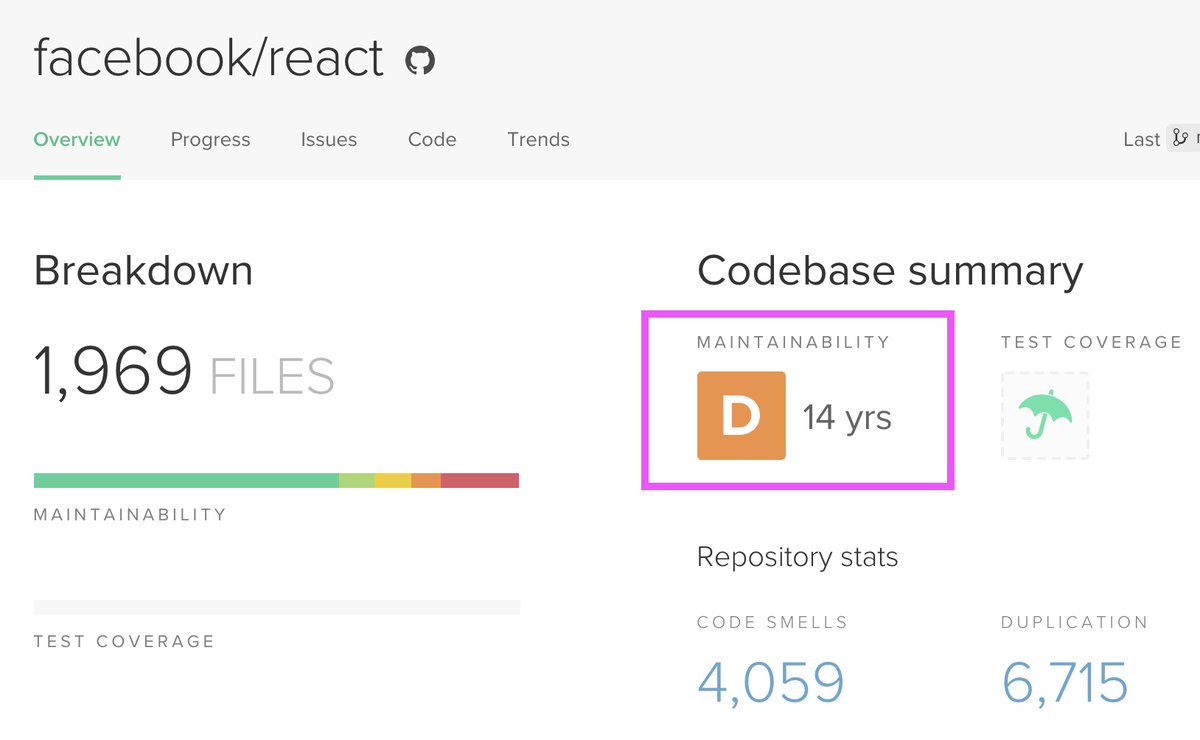 imnotquitejack's tweet image. Hahahahaha codeclimate.com/github/faceboo…

#reactjs #codeclimate