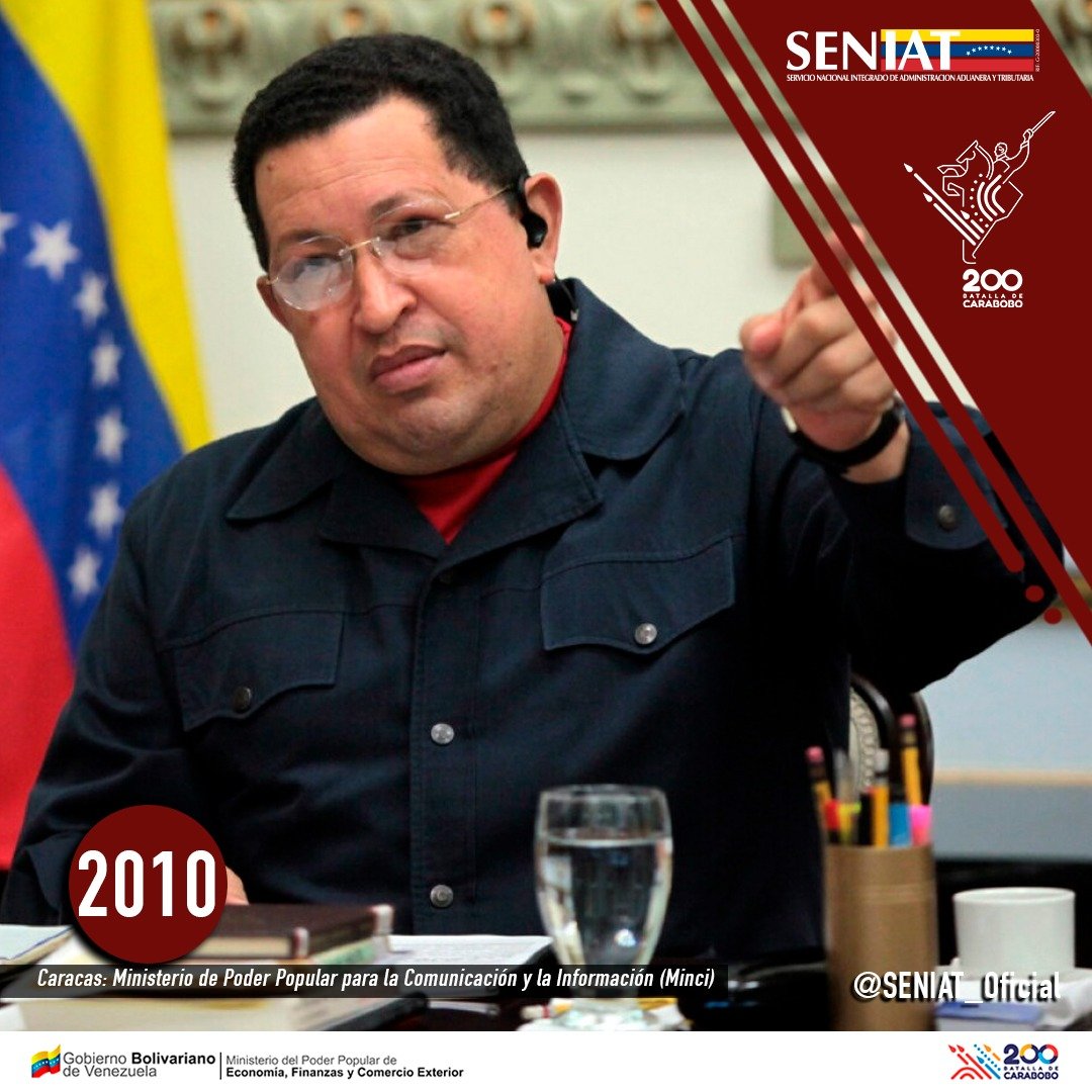 SENIAT_Oficial's tweet photo. “Estamos a la puerta de un socialismo radicalmente por reinventar, que es, valga la reiteración, radicalmente democrático”. Las Líneas de Chávez. Caracas: Ministerio de Poder Popular para la Comunicación y la Información (Minci), 2010 https://t.co/5R0el9jU9u