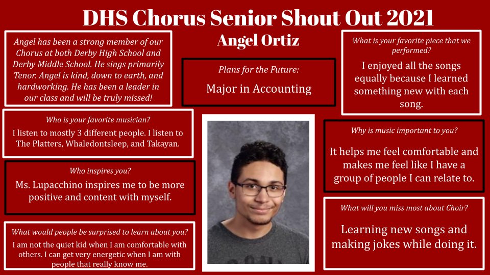 Next Up: Chorus Member Angel Ortiz!
