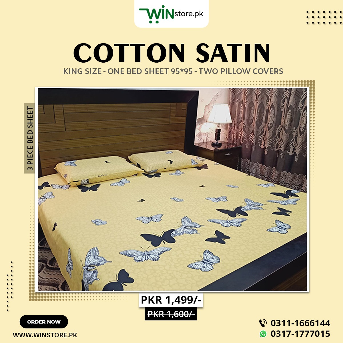 Winstorepk's tweet photo. 3 Piece Printed Bed Sheets with beautiful colors, textures, and the best cotton quality fabric. Click on the link to shop with the best prices exclusively at https://t.co/aLNuJRncDe!
Shop Now: https://t.co/rVlEBjNemb
#Winstore #OnlineShopping #PrintedBedSheets #HomeandLifestyle https://t.co/NMt81TwkCJ