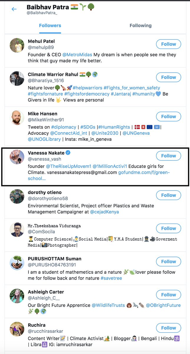 In the end we see cream of the creams of followers, We Don't Have Time and Vanessa.But, Actor doesn't have enough, he still begs for more followers. Let's get back to his first follower: Gloriaforclimate