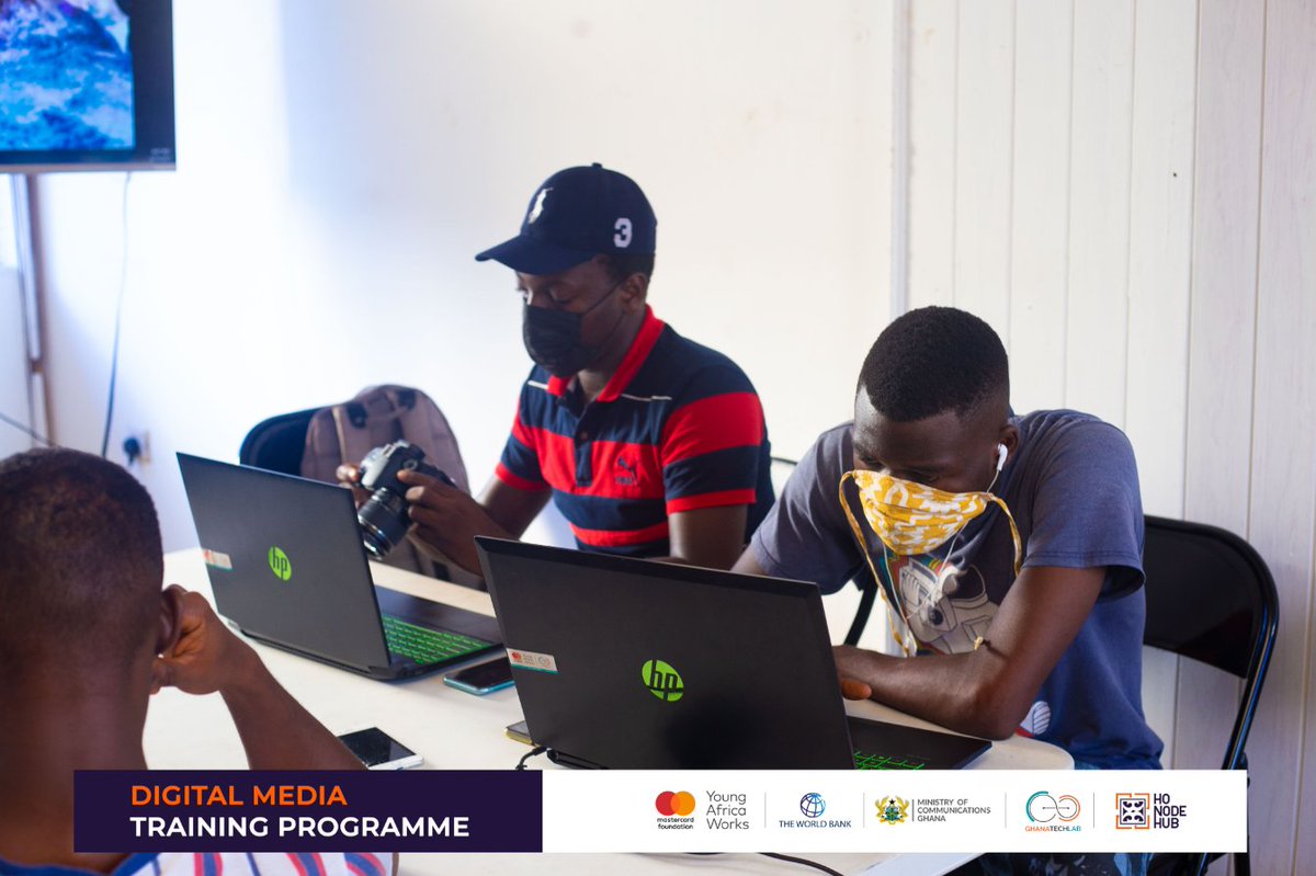 NodeEight's tweet image. Week 4 of our #Digital Media Training:
Trainees are being introduced to Camera Techniques, LAYERING in Sound #Design etc.
We are excited for the outcome of a Short Animation as their Practical. 
The 7 week training is in Partnership with #GhanaTechlab , #MasterCard Foundation