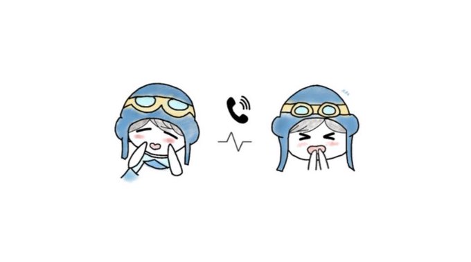 電話中のtwitterイラスト検索結果