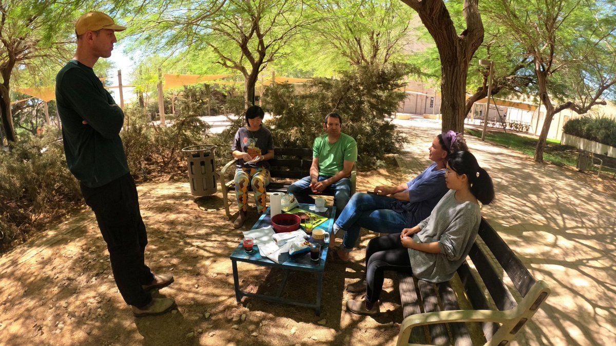 Some people think that research is a piece of cake but in our lab it is a piece of cake *and* coffee