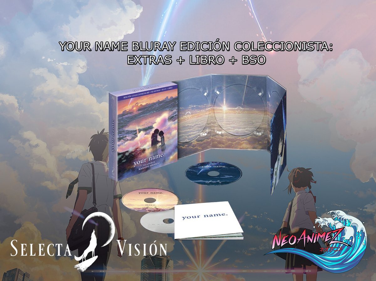 NeoAnimeZ's tweet photo. ✨ #SORTEO ¡EDICIÓN COLECCIONISTA! DE #YOURNAME ✨

Junto a nuestros #Nakamas de @SelectaVision sorteamos la magnífica obra del maestro Makoto Shinkai, #KimiNoNaWa ❤️

Una de las mejores Películas de #Anime de los últimos tiempos. 🤩

Requisitos en la 2ª Imagen 👌🏼

#NeoAnimeZ https://t.co/sWKUw4i3oK