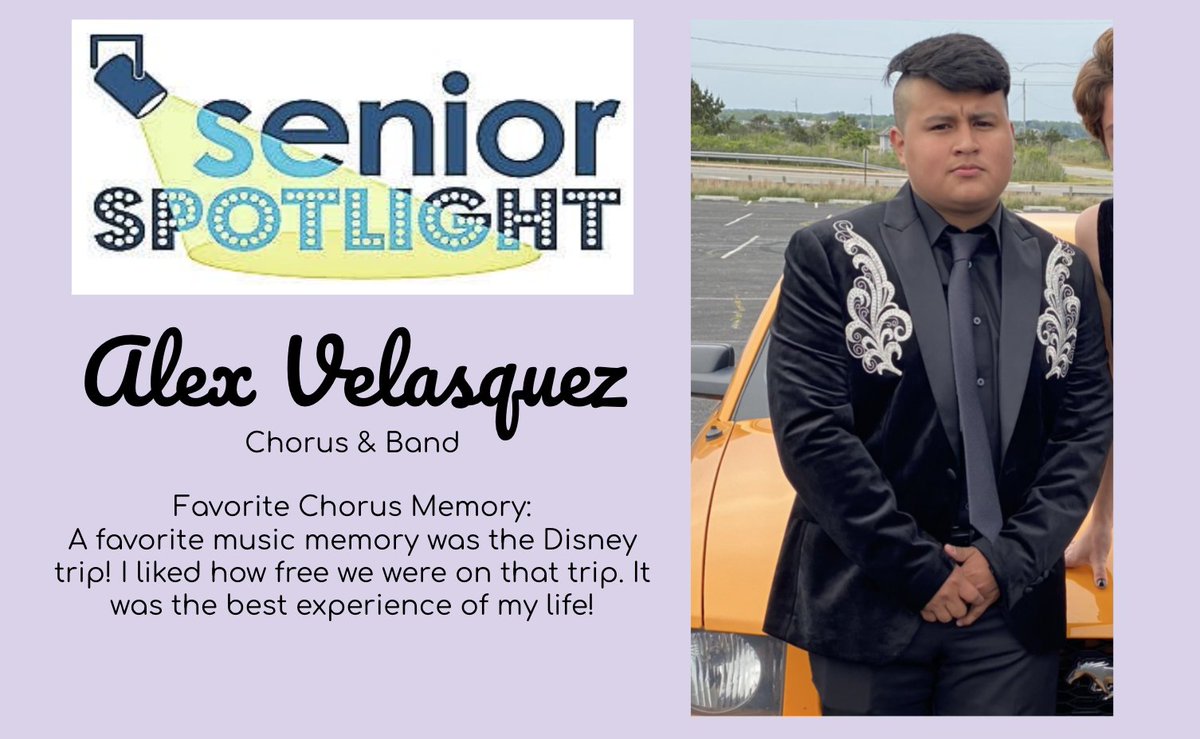 MrsPadillaHBHS's tweet photo. We are continuing our Chorus #seniorspotlight series with Alex Velasquez! #hbhschorus #HBStrong https://t.co/HaiFEhvBUl