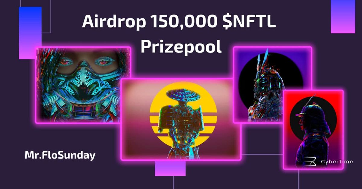 🔍 New #Airdrop:  NFTL by CyberTime

💲 Total reward: Up to 150.000 NFTL + 6 NFT 

🔴 Visit the Airdrop Page: savenft.cybertime.finance/nftl

🔘 Do the tasks on the page &amp; submit your data.

🔘 Details: t.me/AirdropDetecti…

#Airdrops #AirdropDetective #Bitcoin #CyberTime #NFTL #NFT