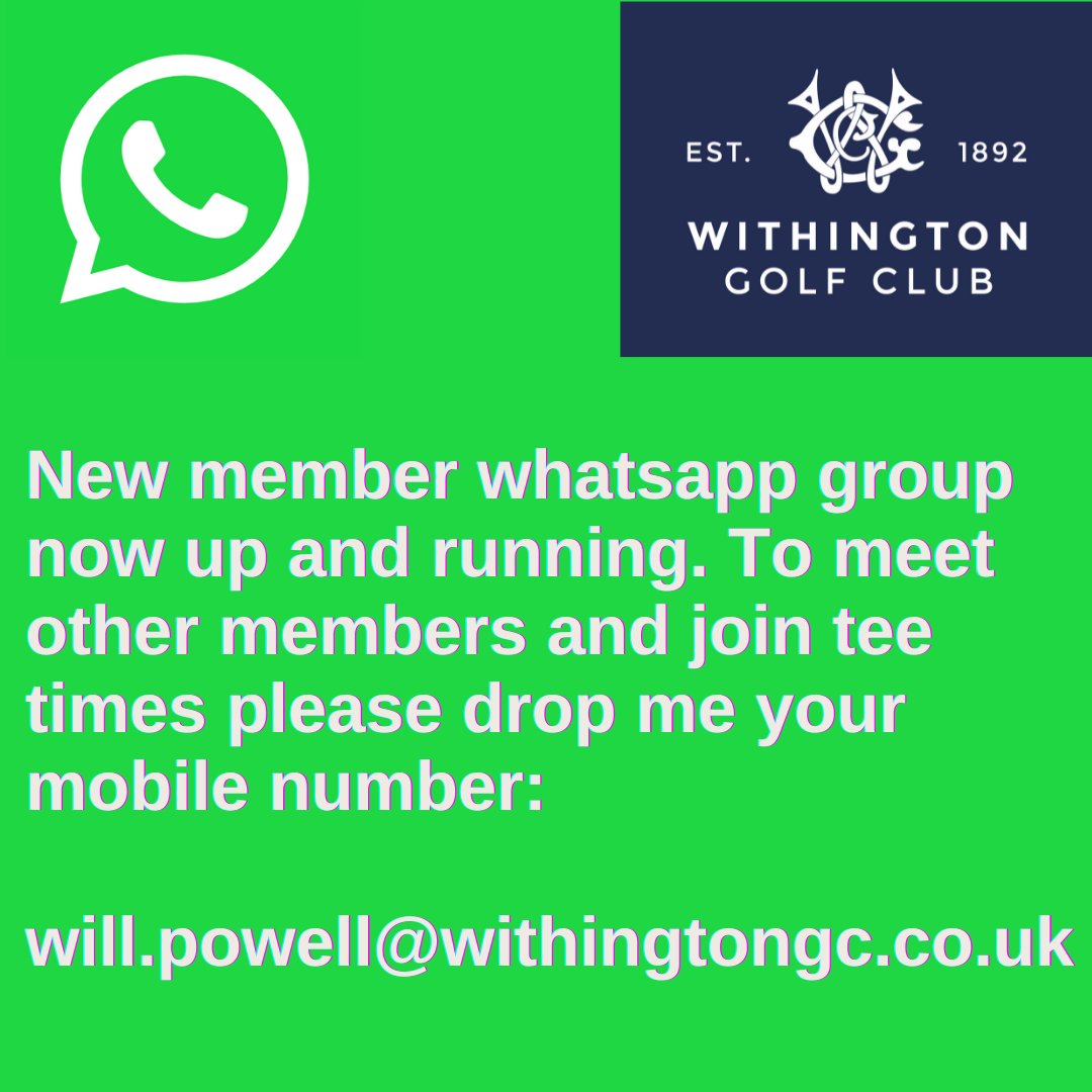 WithingtonGolf's tweet photo. Meet new members @WithingtonGolf - drop me your whatsapp details below, or dm. #Golf #manchestergolf #didsburygolf #lovegolf #ourwithington https://t.co/y5rHMg210x