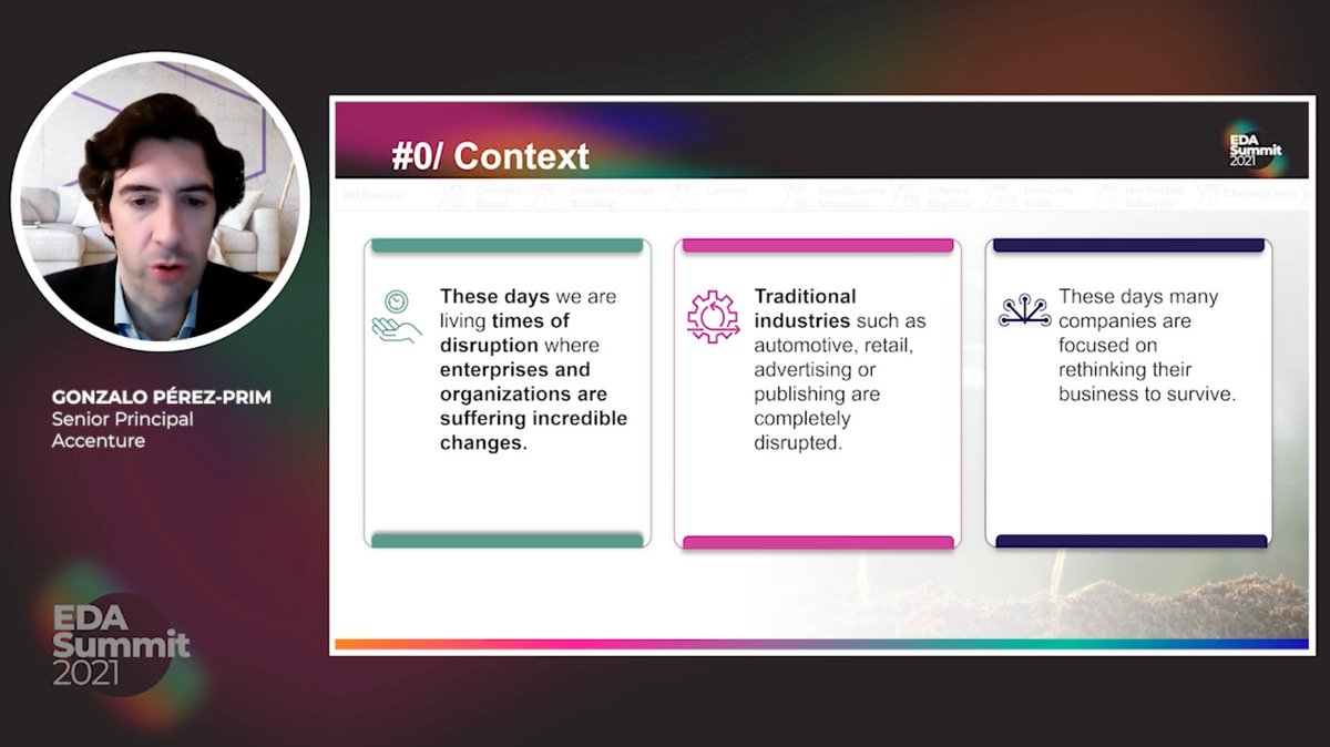 EDAsummit's tweet image. Curious about digital decoupling? Us too! Listen to @Accenture&apos;s Gonzalo Perez-Prim on-demand at #EDASummit where he will explain what it is and give us 8 recommendations for deploying #EventDrivenApplications. 

Available until Friday! buff.ly/3zq2QEi