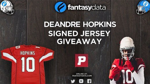 FantasyDataNFL's tweet image. Who wants to win a signed DeAndre Hopkins jersey?! 

🔥 Simply RT and follow @FantasyDataNFL to enter! 🔥

We will select a winner when the Arizona Cardinals start their training camp!
#Giveaway #FantasyFootball #Cardinals #NFLTwitter
