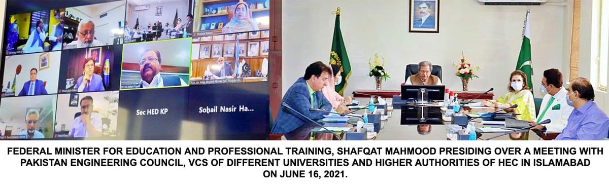 EduMinistryPK's tweet photo. وفاقی وزیر تعلیم @Shafqat_Mahmood کے زیر صدارت انجینئرنگ کونسل اور ایچ ای سی کے اجلاس میں متفقہ فیصلہ ہوا تمام طلبہ جنکا انٹرمیڈیئٹ کا امتحان ہو چکا ہوگا یا ابھی ہونا ہوگا،سبکو ای کیٹ امتحان/انجینئرنگ کے امتحان میں بیٹھنے کی اجازت ہوگی۔ https://t.co/fT1iTqi1QB