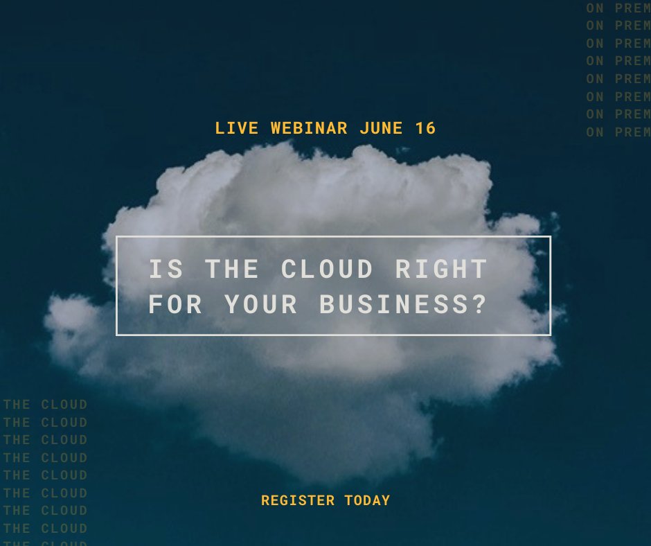 upriseitsm's tweet photo. Last chance - -  Register for a live #webinar TODAY June 16, with @BriVirtual Uprise CTO. Learn if #cloud or #on-premises solutions (or a combination of both) are best for your company.

Register: https://t.co/ag5NMtSm4v

#hybridsolution #onprem #thecloud #onpremises #IT #MSP https://t.co/LuZzo0DBq8