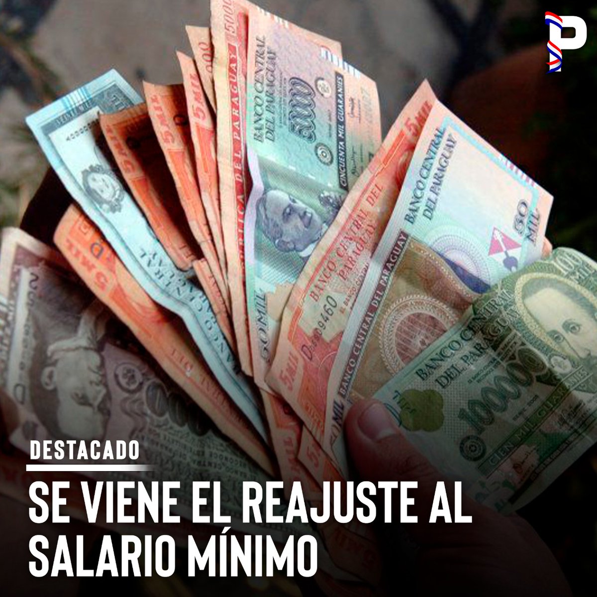 La directora de Trabajo y presidenta del Consejo Nacional del Salario Mínimo (Conasam), Karina Gómez, indicó que de acuerdo a los datos que se tienen el salario debe aumentar casi G. 100 mil y se definiría la semana que viene.