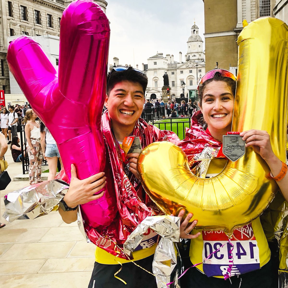RBHCharity's tweet photo. This weekend, super supporters and crazy challenge enthusiasts @JulietKernohan + @YuebiYang are taking on their most epic challenge yet - a 125 km run around London in a single day to support both our Charity and the @cftrust 💜💛 (1/3)
#CFWeek #CysticFibrosis https://t.co/X22H5uF2km