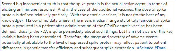 DrHirschfield's tweet photo. Wow, from an expert in mRNA, the inventor.
LINKS
https://t.co/6VdZCf61RE
https://t.co/RNOzsHmdij
#mrna #unitdoses #batchquantities #cmc #inconsistency https://t.co/BdNyAnX32T