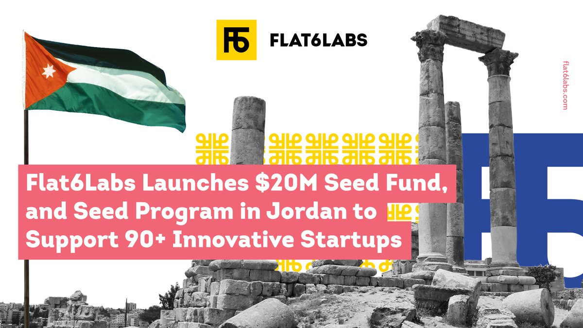 ShadiKhamayseh's tweet photo. With support of @issfjo, I’m thrilled to announce @Flat6Labs launch of a new $20 million Seed Fund in #Jordan to support 90 #Startups over the next 5 years. 
https://t.co/n8SA5nkEZR
https://t.co/YfEhocJfCk https://t.co/7d0RybFN8F