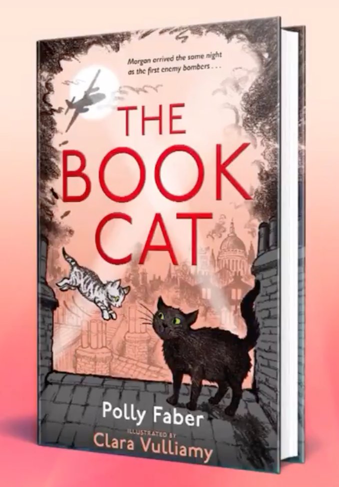.@FaberBooks is set to publish The Book Cat, a wartime tale based on real life story of Morgan, a cat who made his home at the Faber offices, written by @Pollylwh, and illustrated by @ClaraVulliamy, "Warning: expect sooty pawprints all over the furniture"! https://t.co/yuNZECtRza https://t.co/jepUOJpEyb