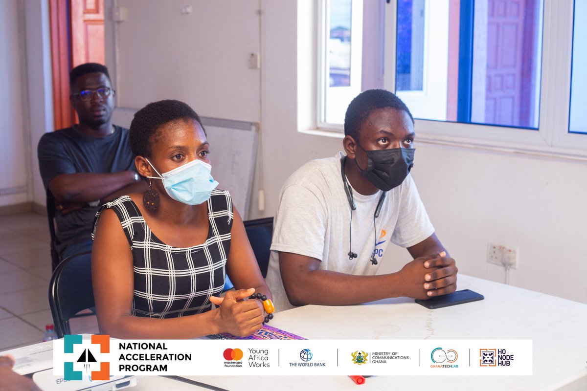 NodeEight's tweet image. Last week, we welcomed the #GhanaTechLab Team on a Monitoring and Evaluation round for the National Acceleration Program being implemented by the #HoNodeHub 
 #GhanaTechLab #NodeCulture #Nodepeople #Innovationhub  #Mastercard  Foundation