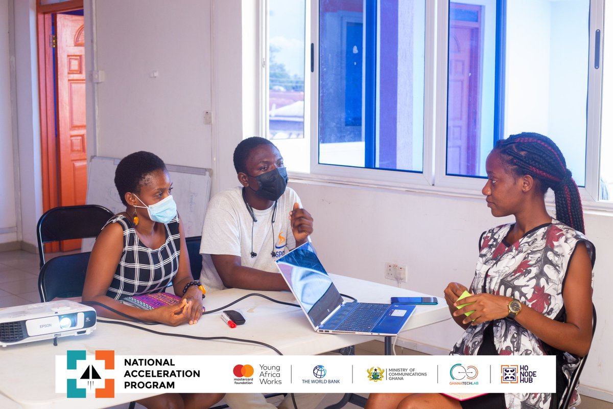 NodeEight's tweet image. Last week, we welcomed the #GhanaTechLab Team on a Monitoring and Evaluation round for the National Acceleration Program being implemented by the #HoNodeHub 
 #GhanaTechLab #NodeCulture #Nodepeople #Innovationhub  #Mastercard  Foundation