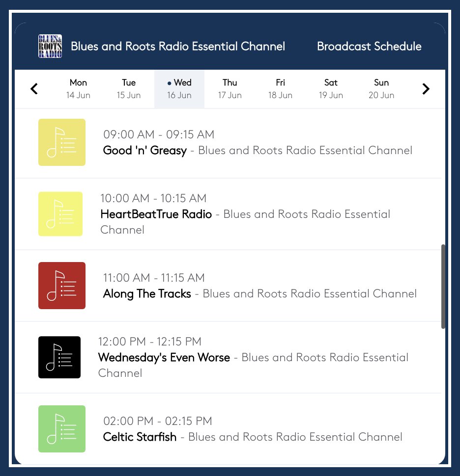 Blues &amp; Roots Radio Worldwide

Coming up

WAYS TO LISTEN:
bluesandrootsradio.com/ways-to-listen

VISIT AND SUBSCRIBE TO OUR MAGAZINE
thesoundcafe.com

HELP KEEP US ONLINE
bluesandrootsradio.com/donate