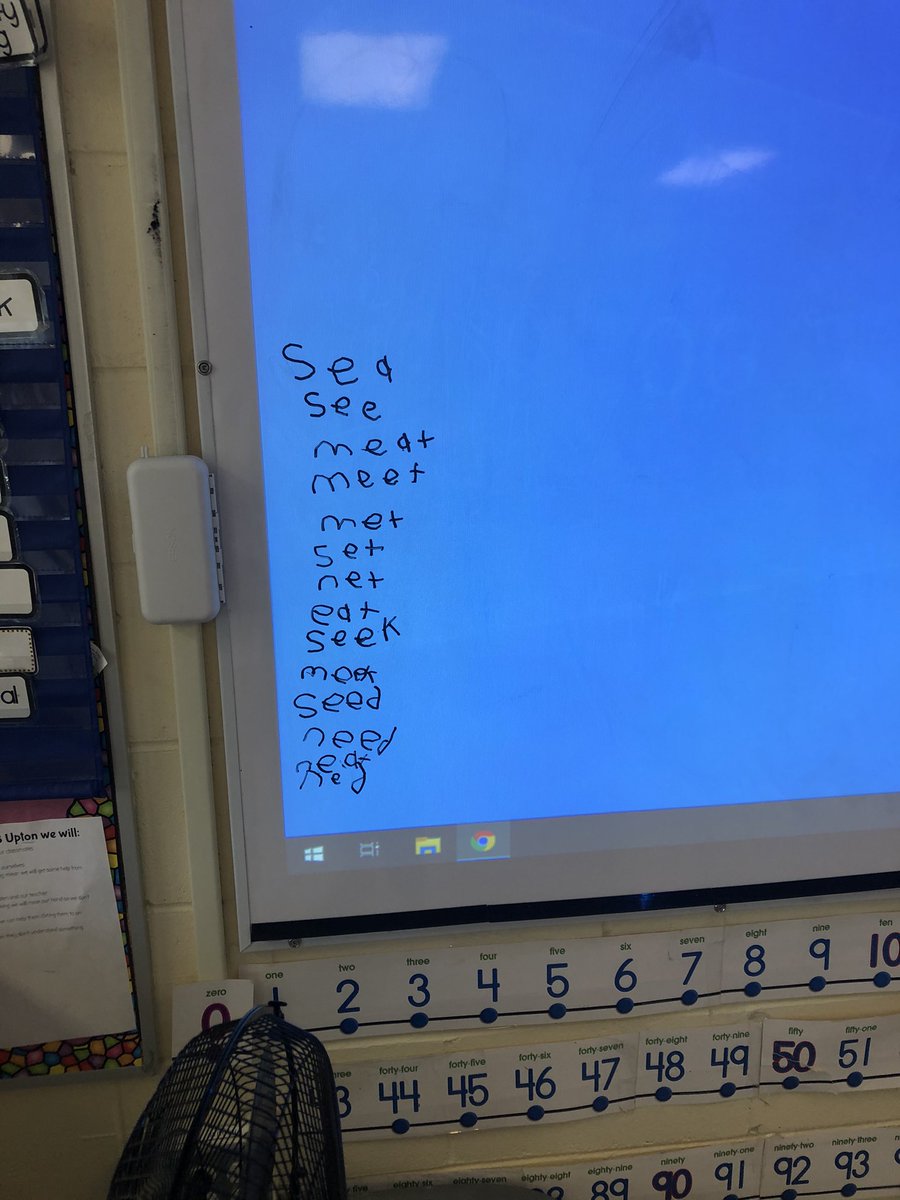 Making silly sentences for the long e vowel in 2021 😂 <a href="/SMES01/">St. Mary's Elem</a>