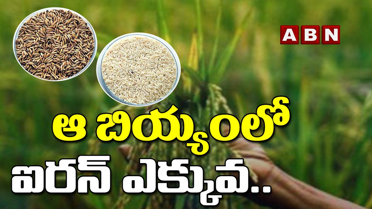 abntelugutv's tweet photo. ఆ బియ్యంలో ఐరన్ ఎక్కువ | High Iron Content In Bio Rice | ABN Digital
#BioRice #IronContent #ABN
Watch Video: https://t.co/FO4Ss16OBN https://t.co/GgwKk7JQ4T