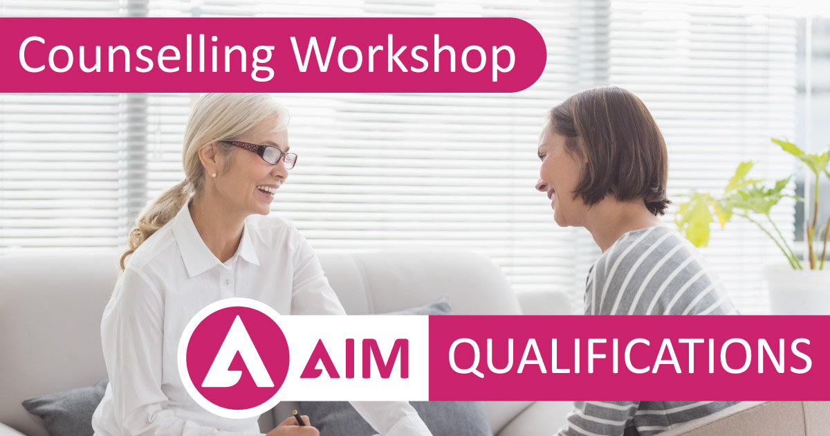 aim_qag's tweet photo. Our next counselling workshop is on Monday 5 July.

This session will cover a review of the year and plans for the following year. They are specifically designed for AIM counselling qualification providers.

Find out more at https://t.co/UzdJRS0dLD. https://t.co/ACRzeuB1dA