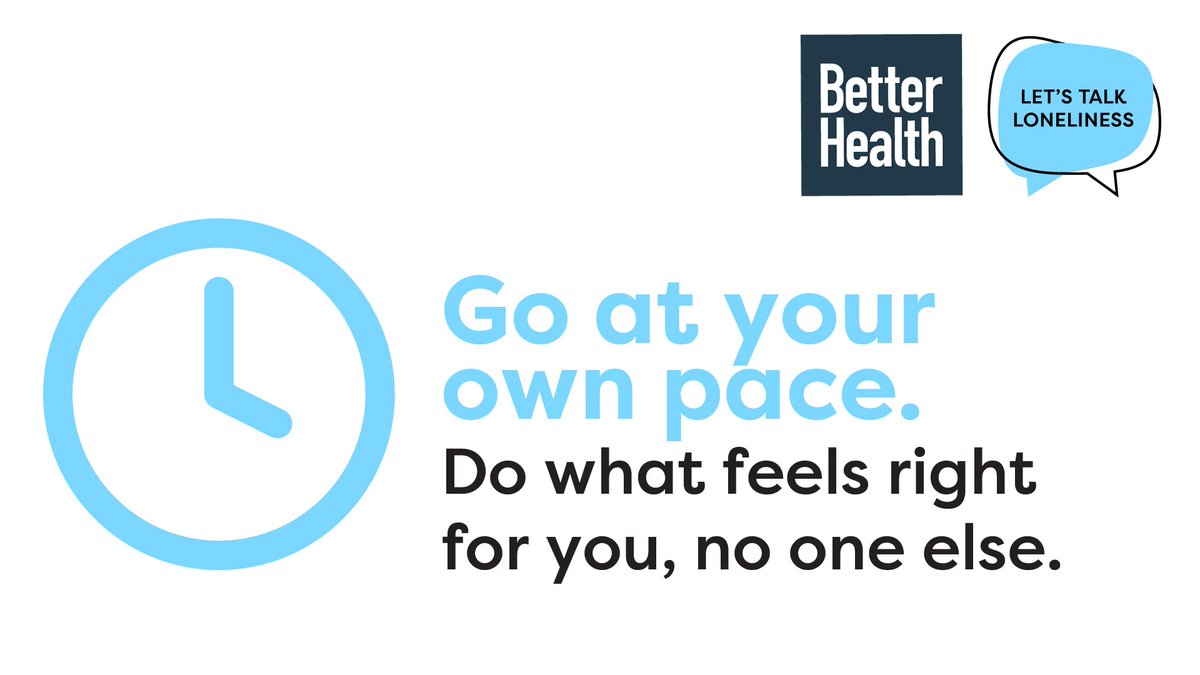 Not everyone will feel ready to socialise with friends &amp; family as COVID-19 restrictions ease. It's been a very challenging 15 months and it's okay to feel that you're not ready for life to go back to normal. Go at your own pace and do what feels right for you #LetsTalkLoneliness