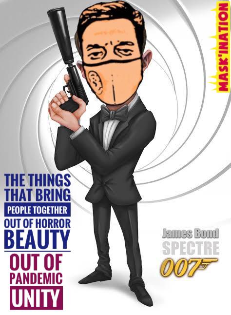 SocialXLeration's tweet photo. #COVID19: “Come anywhere near me and I’ll kill you.”
#Bond: “I don’t doubt it.” ... thus #MaskiNation

#coronavirus takes on Madeleine’s role!

#JamesBond #Spectre #Hollywood https://t.co/Sq6LnsLWaP