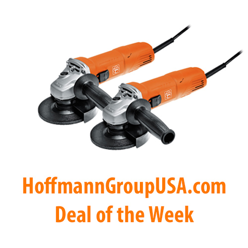 HoffmannGroupUS's tweet image. Don't miss out on our local #DealoftheWeek! This week Fein Tools 2 Pack WSG 7-115 Angle Grinder is on sale only on hoffmanngroupusa.com. Items will ship directly from our local #KnoxvilleTN warehouse. 

hoffmanngroupusa.com/deal-of-the-we… 

#GermanTools #QualityTools #Fein #FeinTools