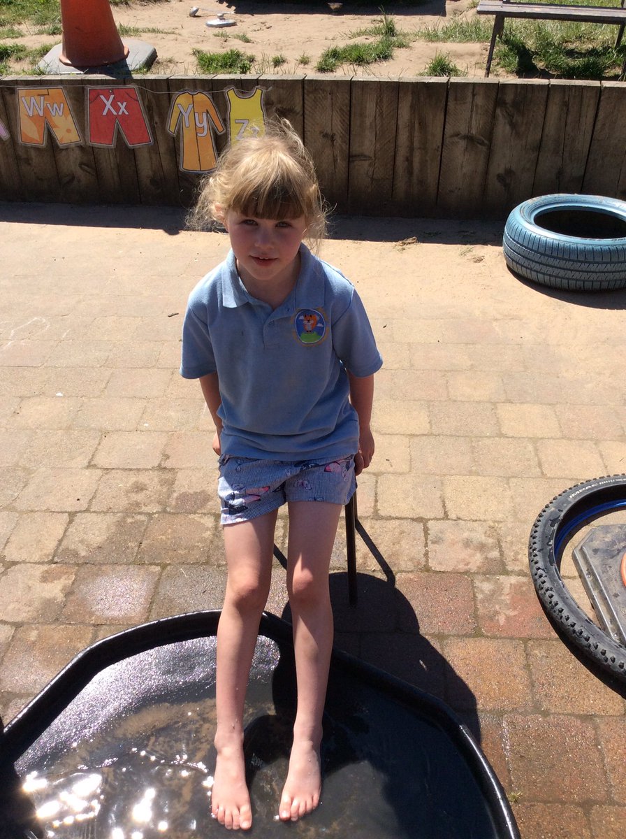 We are all loving cooling off paddling our feet <a href="/FoxHillLearning/">Fox Hill Learning</a>