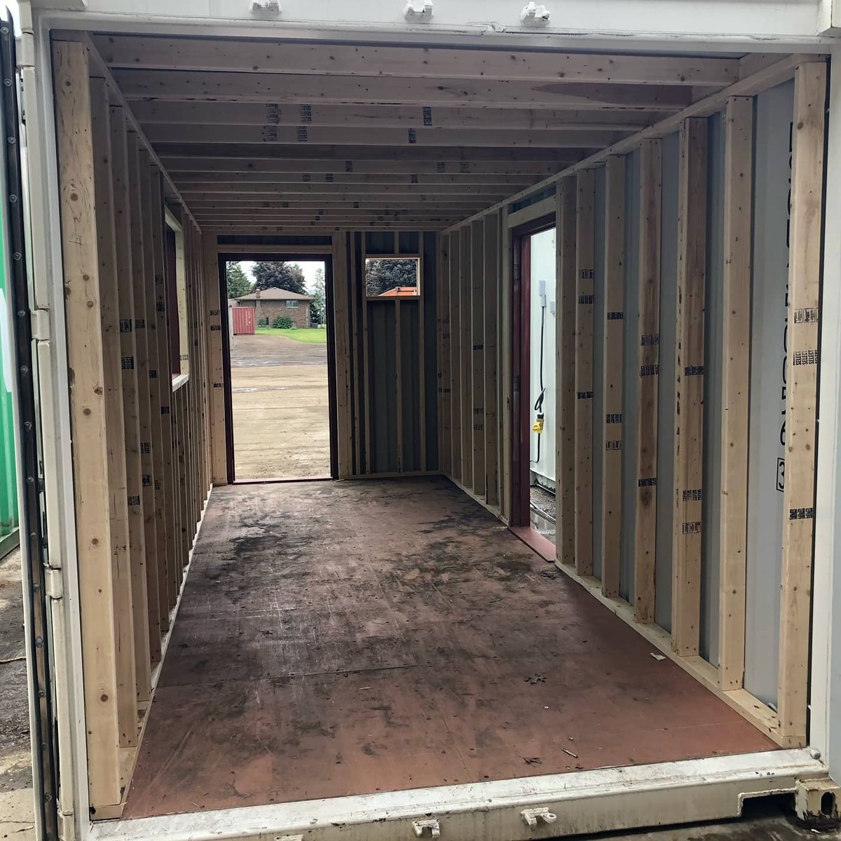 TargetBoxCA's tweet photo. A 20’  custom office for in the making for Tom's Modern Alignment in Kirkland, Ontario! Thank you for choosing us 👊 https://t.co/x5yNIDQfyK