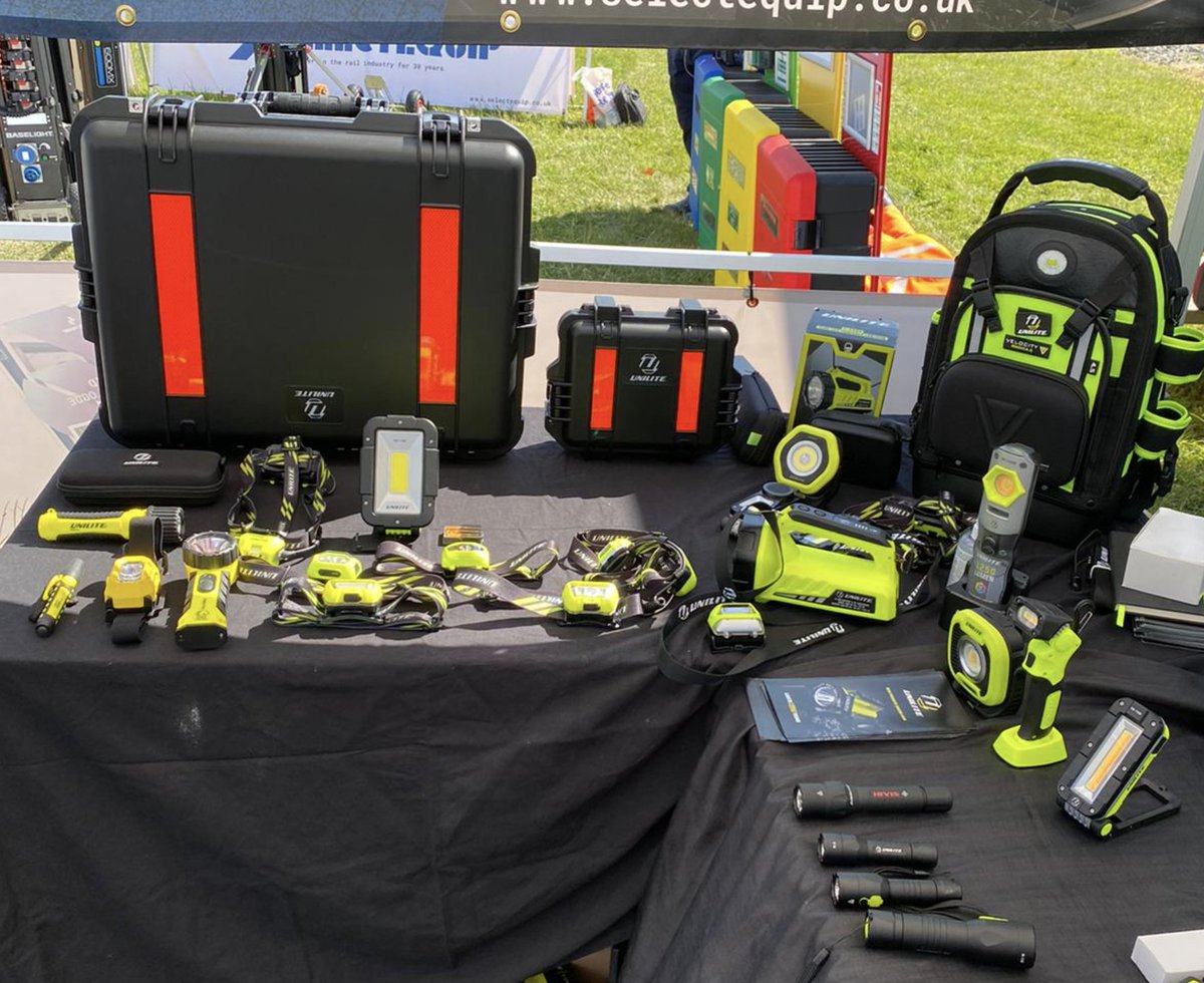 SelectequipLtd's tweet photo. A whole lot of lighting innovation!
Our friends at @Uniliteuk bought a fantastic range of lighting solutions to Rail Live - with everything from flashlights to head torches. ๐ฆ
Head to our stand S36 tomorrow to see the full range!
#Selectequip #Unilite #RailLive #Lighting #LED https://t.co/owg6uJphPN