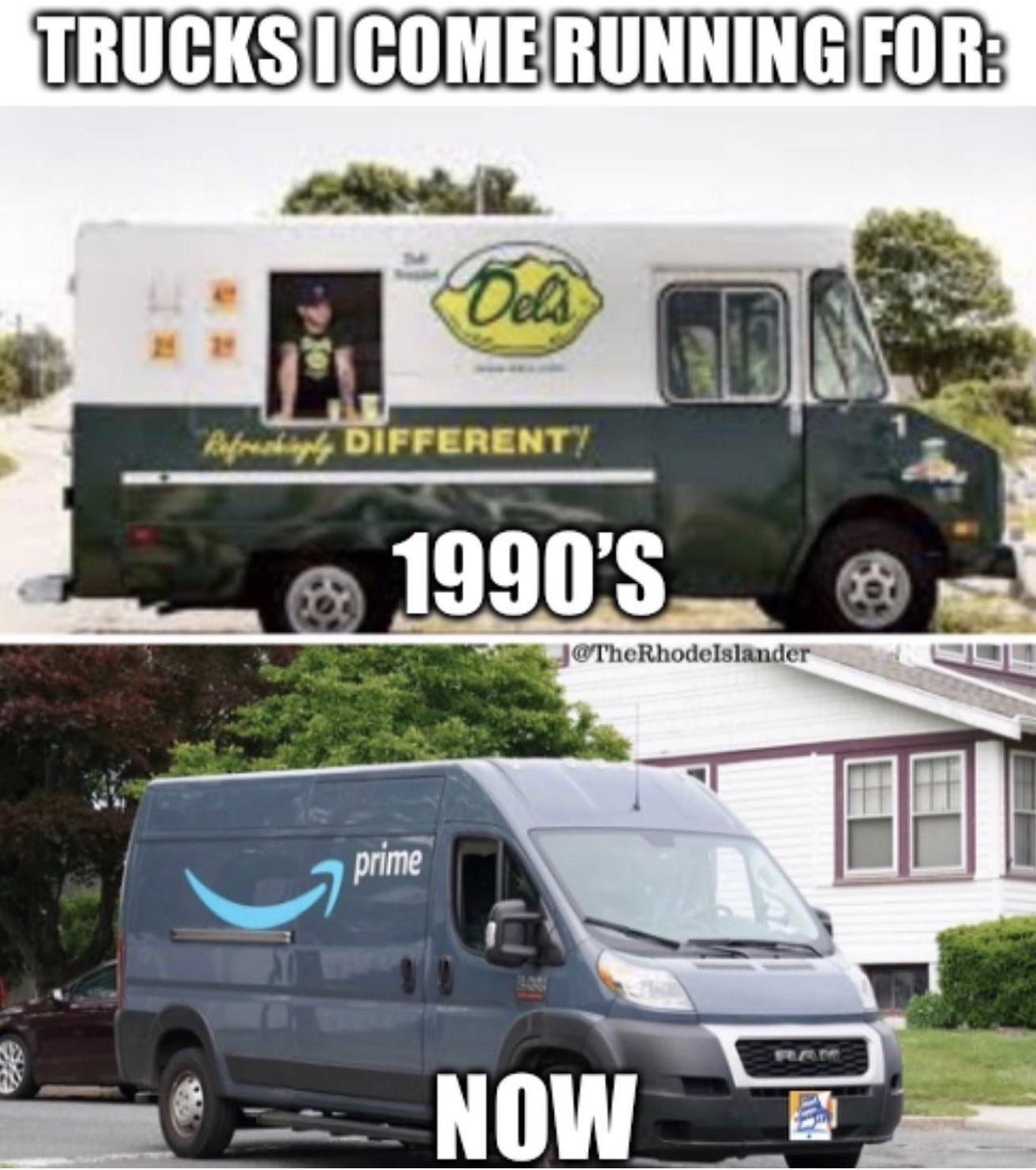 Therhodeislander Jk I Still Run To That Del S Truck Rhodeisland Pvd Narragansett Ri Therhodeislander Dels Summer Amazon Amazontruck Delslemonade Rhodeisland Rhody Rhodeislandlife Rhody Igers
