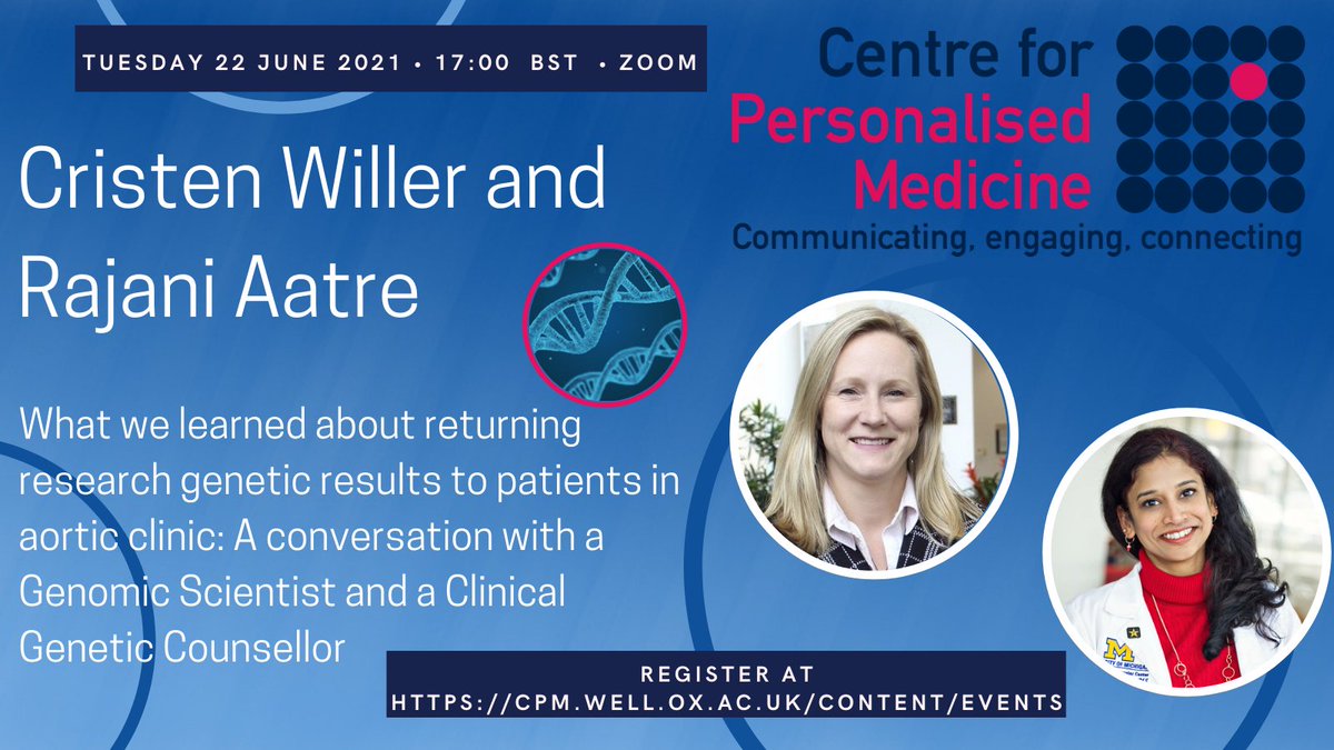 Centre for Personalised Medicine, Oxford (+ bsky) tweet media