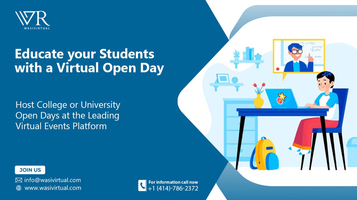 WasiVirtual's tweet image. Wish to attract global candidates to your next #openday event? The online #events platforms allow hosting a virtual open day to interact and engage students at one place from across the world. 
#virtualeventsplatform #virtualopenday #virtualeventscompany