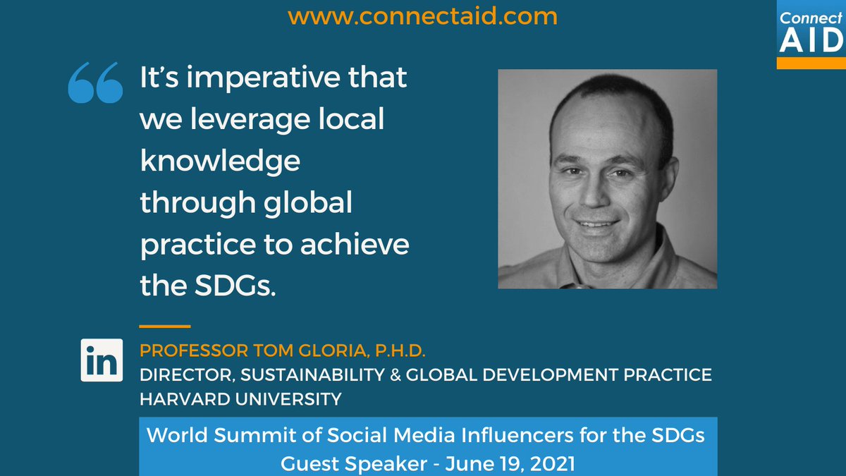 Gaelle Mogli (@gaellemogli) on Twitter photo This saturday, join @tgloria <a href="/Harvard/">Harvard University</a>
at @ConnectAID_int #SDG World Summit: lnkd.in/dTM7Tri
to learn how we can take a collective approach to creating a better world.
#TakingActionOnline
<a href="/HarvardResearch/">Harvard Research</a> <a href="/HarvardBiz/">Harvard Business Review</a> <a href="/ppwone/">Patrick Paul Walsh</a> <a href="/Chandrika0501/">Chandrika Bahadur</a> <a href="/KentPage/">Kent Page</a> <a href="/UNSDSN/">SDSN</a> <a href="/SDSNYouth/">SDSN Youth</a> This saturday, join @tgloria <a href="/Harvard/">Harvard University</a>
at @ConnectAID_int #SDG World Summit: lnkd.in/dTM7Tri
to learn how we can take a collective approach to creating a better world.
#TakingActionOnline
<a href="/HarvardResearch/">Harvard Research</a> <a href="/HarvardBiz/">Harvard Business Review</a> <a href="/ppwone/">Patrick Paul Walsh</a> <a href="/Chandrika0501/">Chandrika Bahadur</a> <a href="/KentPage/">Kent Page</a> <a href="/UNSDSN/">SDSN</a> <a href="/SDSNYouth/">SDSN Youth</a>